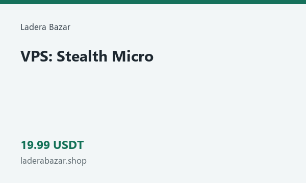 VPS: Stealth Micro · 19.99 USDT