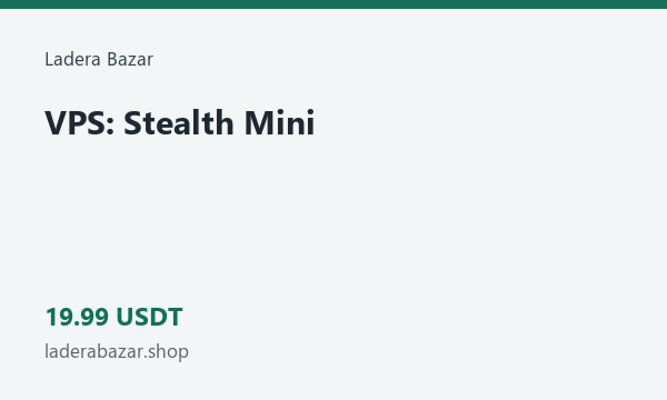 VPS: Stealth Mini · 19.99 USDT